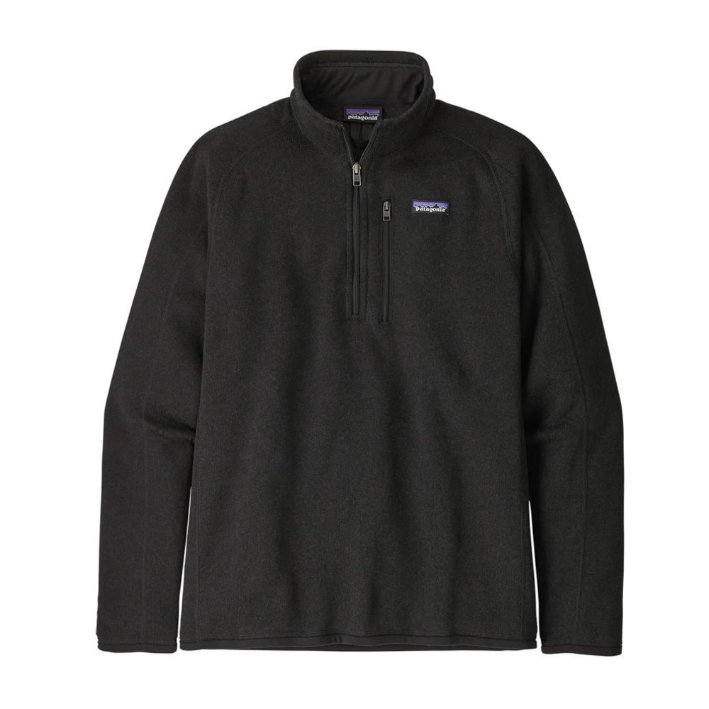 Patagonia Men's Quarter Zip Better Sweater in Black Size Small